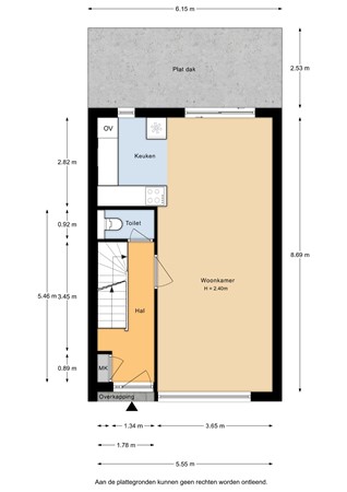 Floorplan - Noorder Kerkedijk 169, 3078 PD Rotterdam
